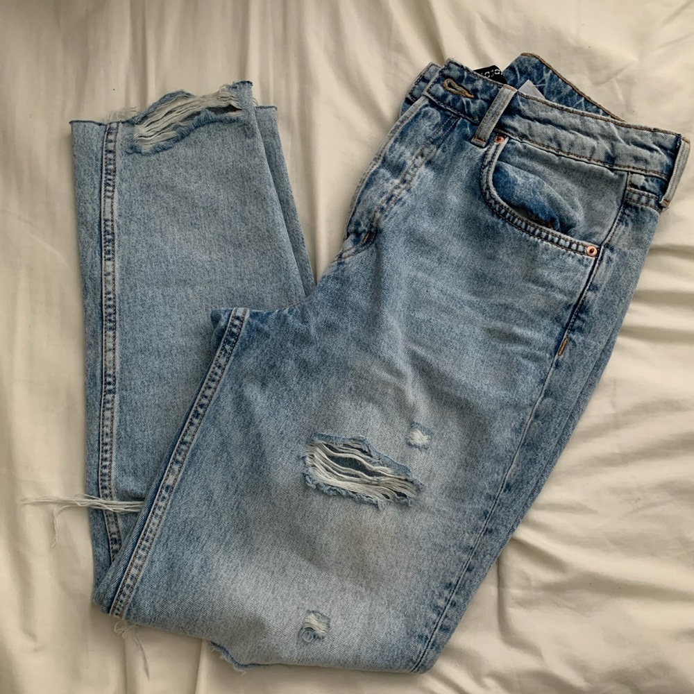 H&M Distressed Mom Jeans